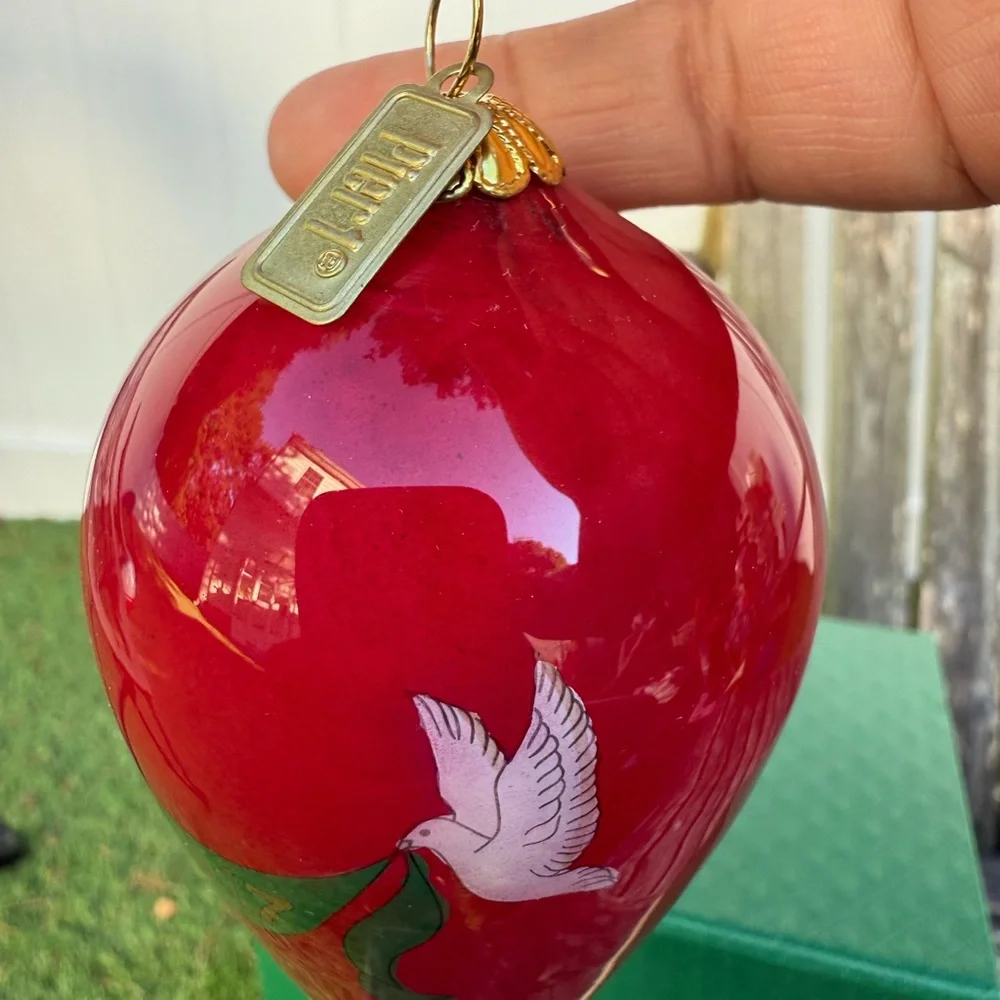 LI BIEN ANGEL AND DOVE ORNAMENT WITH GIFT BOX NEW‎ 2017 CHRISTMAS GLASS W